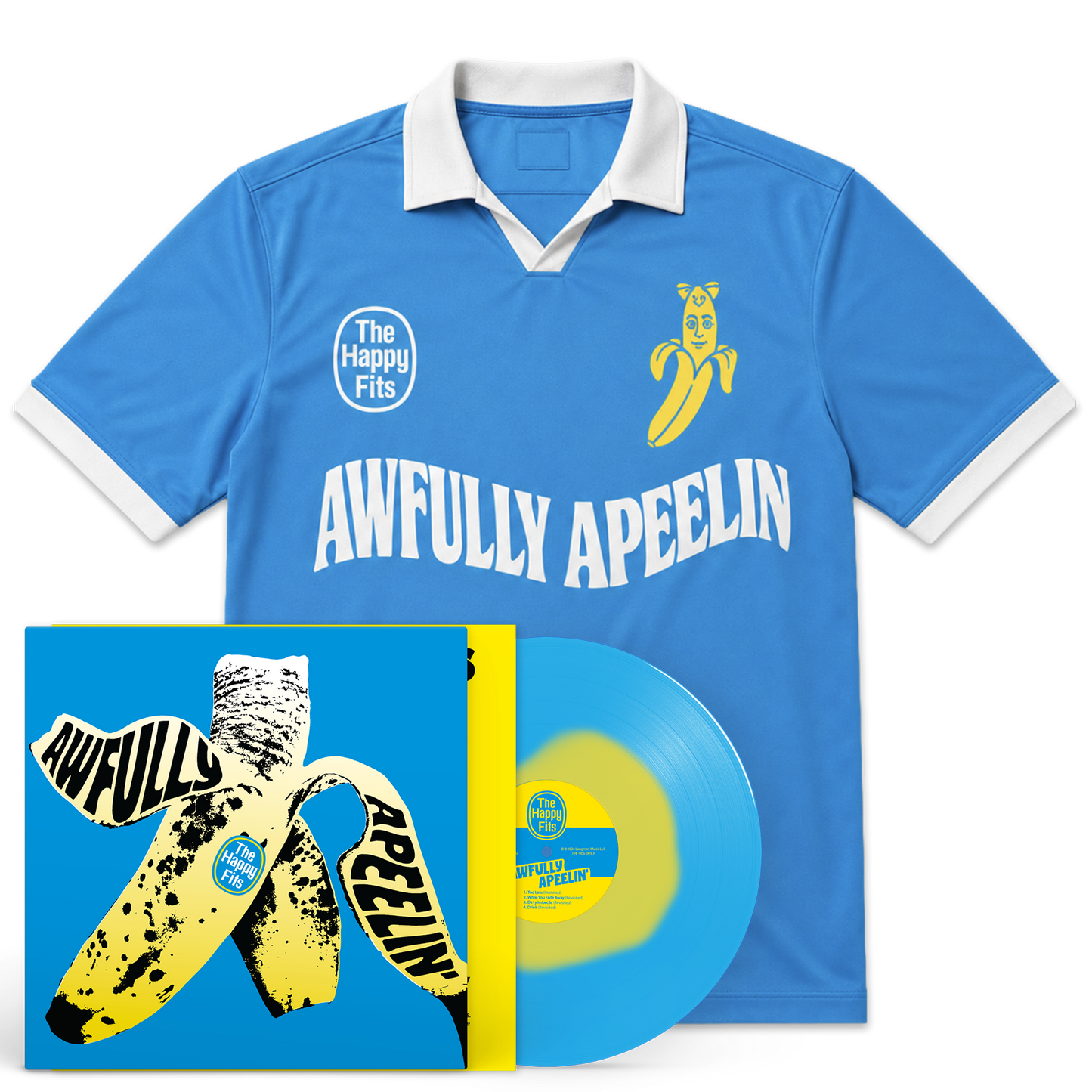Awfully Apeelin' 10 Year | Blue Yellow Marble Vinyl Bundle